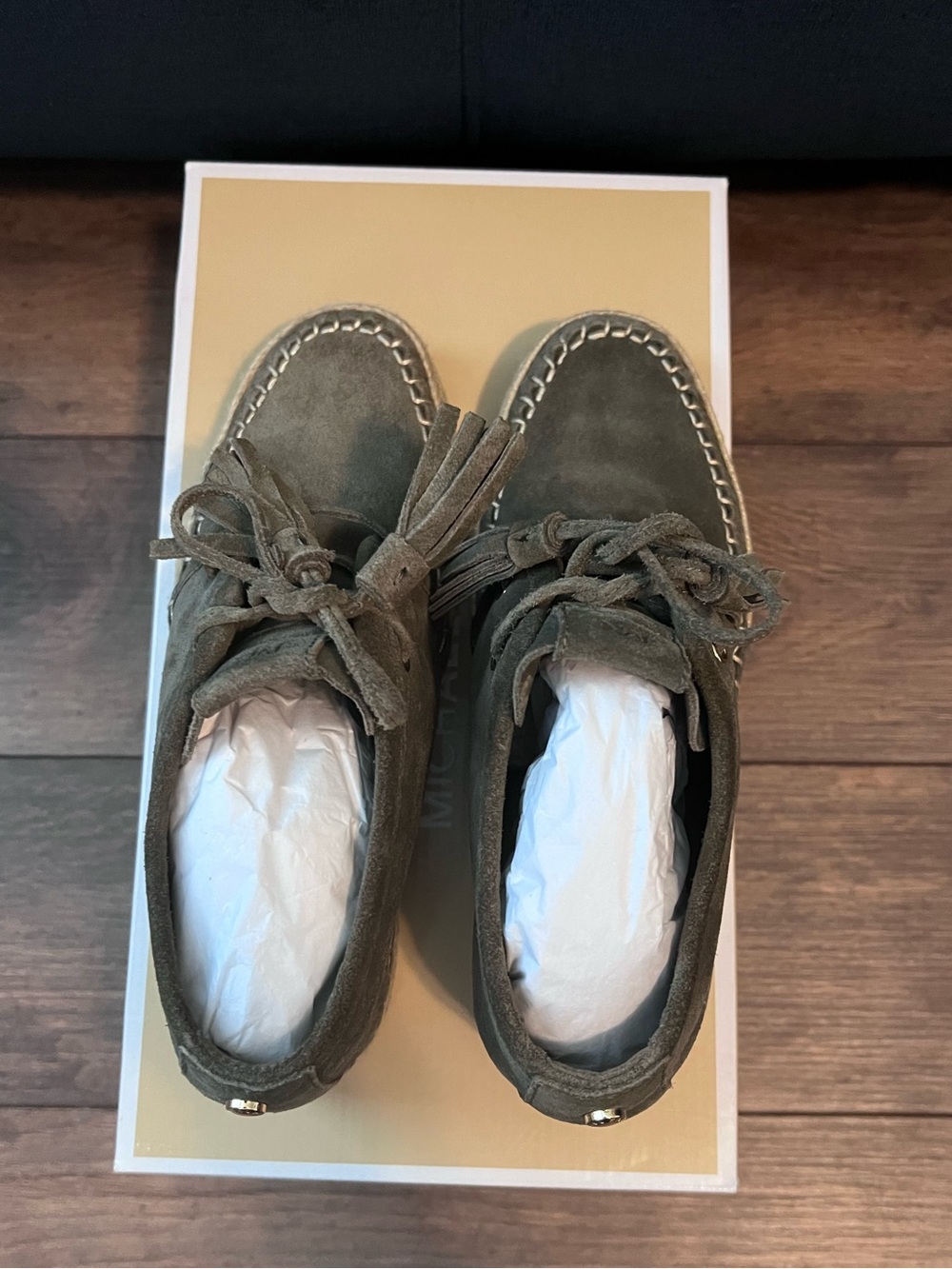 Michael Kors Kendrick Lace Up Moccasin Style Bootie - Picture 11 of 15